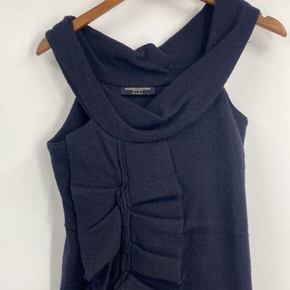 All Saints Wool Peekoa Sheath Dress 2 - Picture 2 of 6